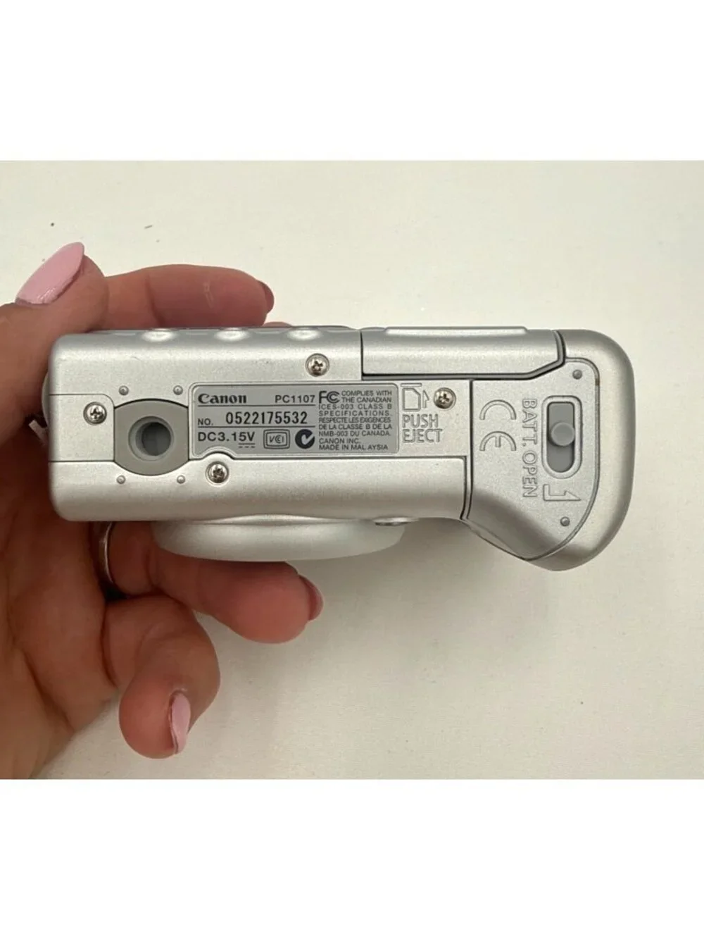 Canon PowerShot A510 Digital Camera 3.2 MP With 4x Optical Zoom Silver WORKS